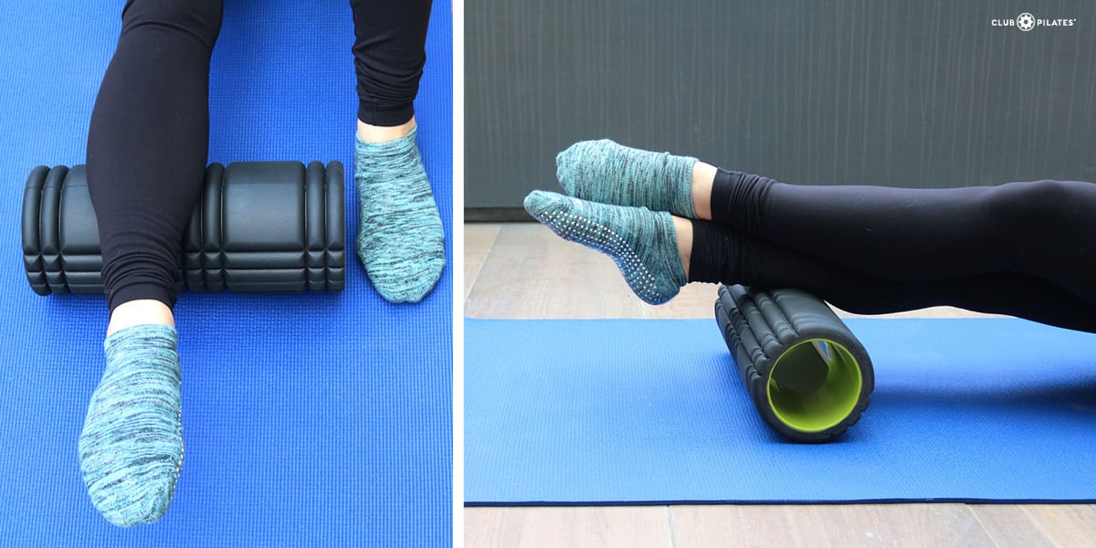 Calf muscle on foam roller